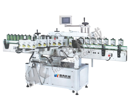 洗發(fā)水雙面貼標(biāo)機